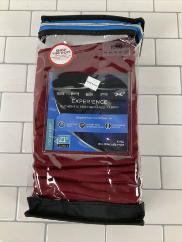 SHEEX Cooler Sleep | King Size Pillowcase | Set of 2 | Burgundy (6922724933815)